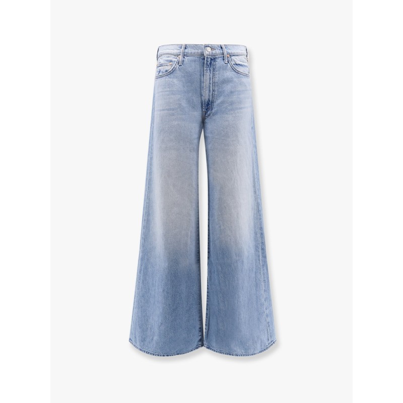 Cotton blend jeans wirh back logo label