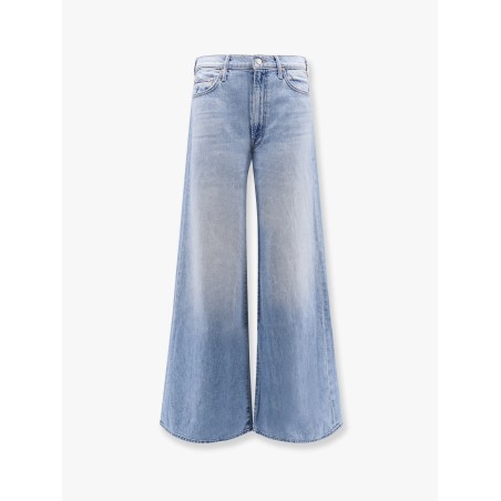 Cotton blend jeans wirh back logo label