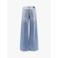 Cotton blend jeans wirh back logo label