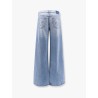 Cotton blend jeans wirh back logo label