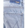 Cotton blend jeans wirh back logo label
