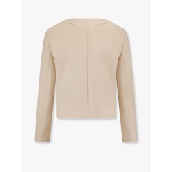 Brompton wool and silk blazer with maxi buttons