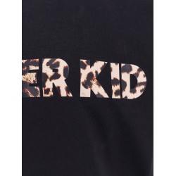 Cotton t-shirt with animalier print
