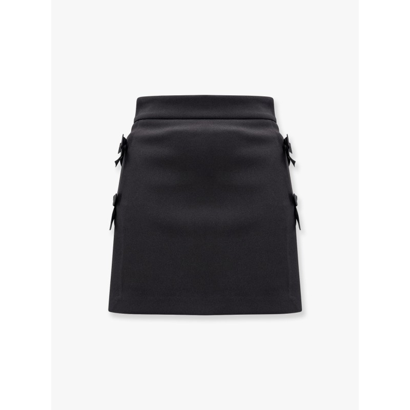 Crepe shorts with satin bows