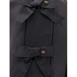 Crepe shorts with satin bows