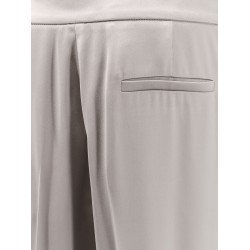 Silk trouser with pinces