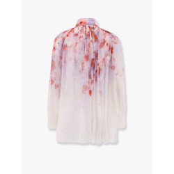 Printed viscose shirt with internal tank top
