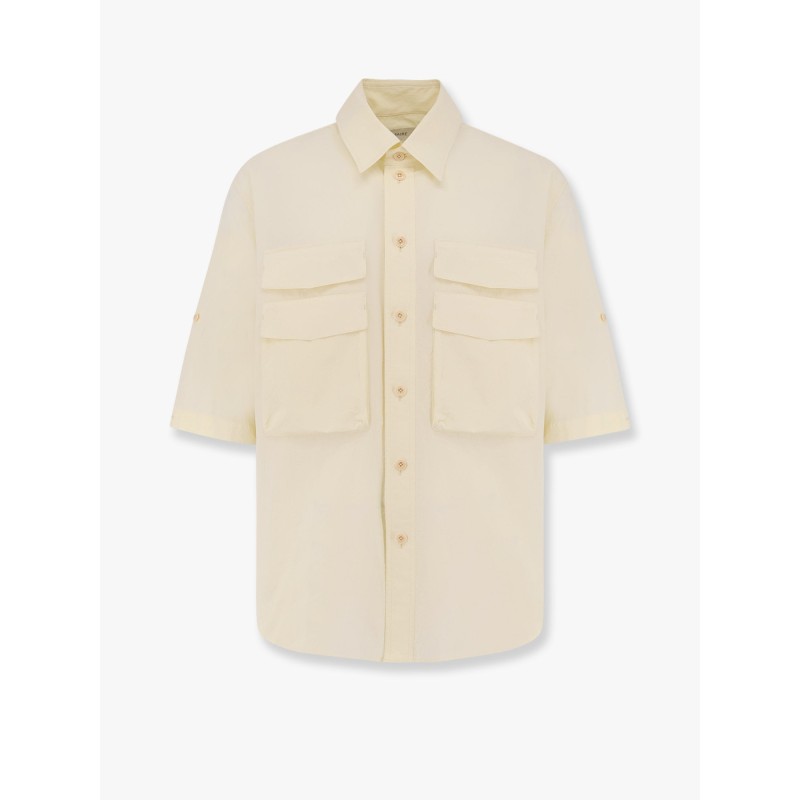 Utility crepe cotton shirt