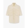 Utility crepe cotton shirt