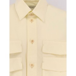 Utility crepe cotton shirt