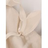 Satin mini dress with floral etails