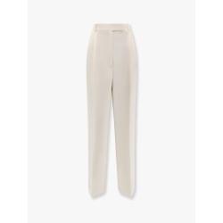 Recycled material trouser with wide leg