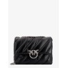 Matelassé leather shoulder bag with iconic love birds buckle