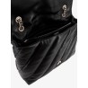 Matelassé leather shoulder bag with iconic love birds buckle
