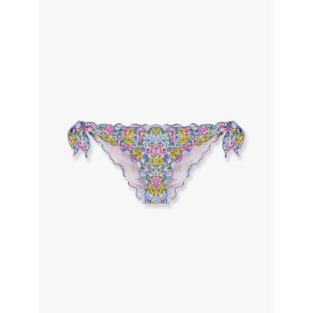 Moon bikini slip with poppy and daisy print