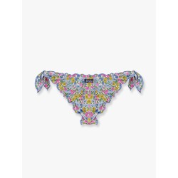 Moon bikini slip with poppy and daisy print