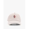 Cotton baseball hat with logo patch