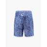 Cotton bermuda shorts with animalier print