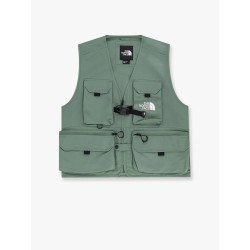 Unisex sleeveless jacket with iconic embroidery