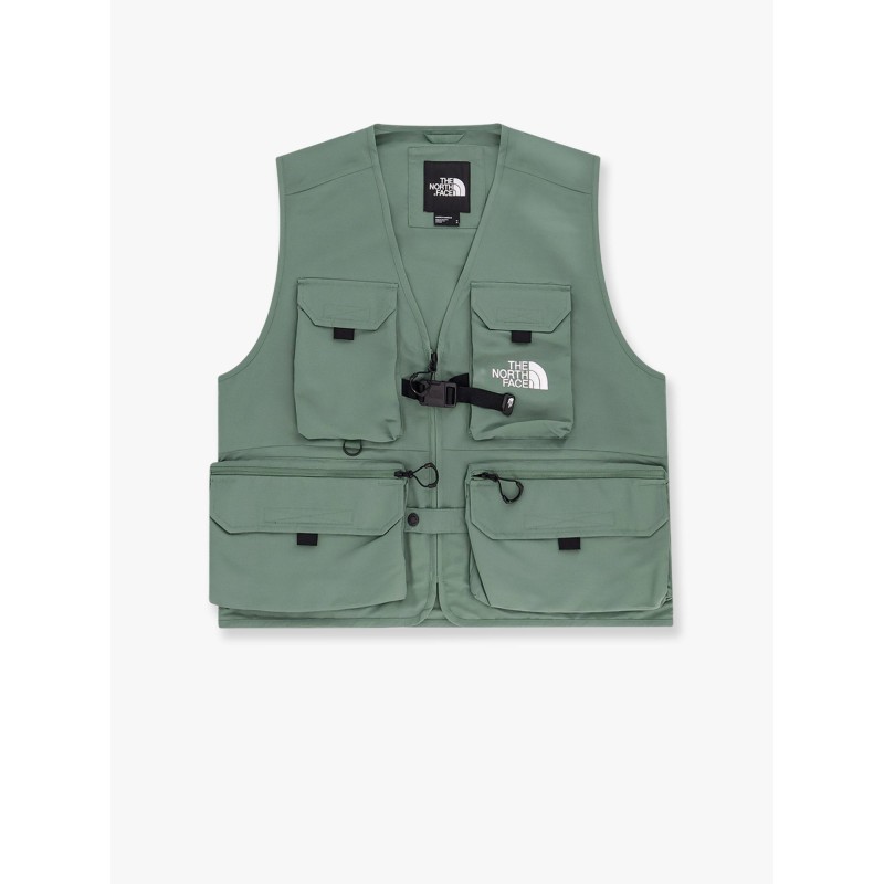 Unisex sleeveless jacket with iconic embroidery