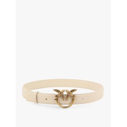 Berry leather belt