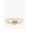 Berry leather belt