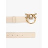 Berry leather belt