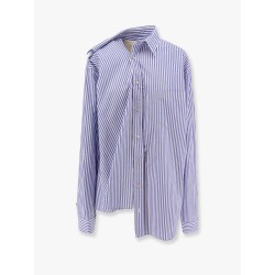 Cotton shirt with striped motif