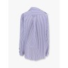 Cotton shirt with striped motif