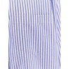Cotton shirt with striped motif