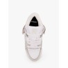 Studio mesh and suede low-top sneakers