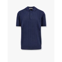 Garment-dyed cotton polo shirt