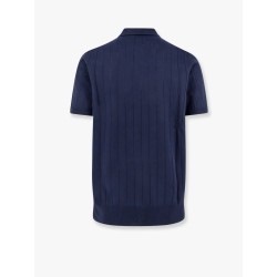 Garment-dyed cotton polo shirt