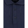 Garment-dyed cotton polo shirt