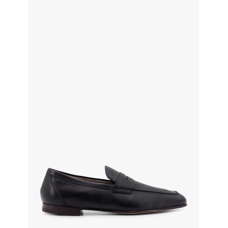 Deconstructed leather loafer