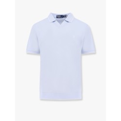 Cotton polo shirt with logo embroidery