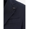 Cotton blazer with iconic brooch