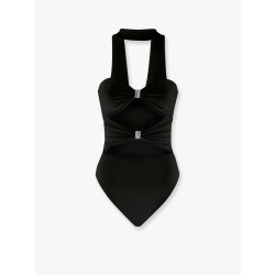 Satin body with rhinestones