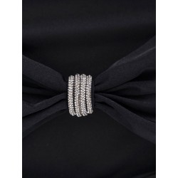 Satin body with rhinestones