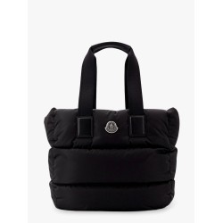Caradoc padded nylon shoulder bag with logo patch