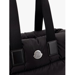 Caradoc padded nylon shoulder bag with logo patch