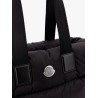 Caradoc padded nylon shoulder bag with logo patch