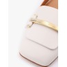 Leather slingback with metal detail