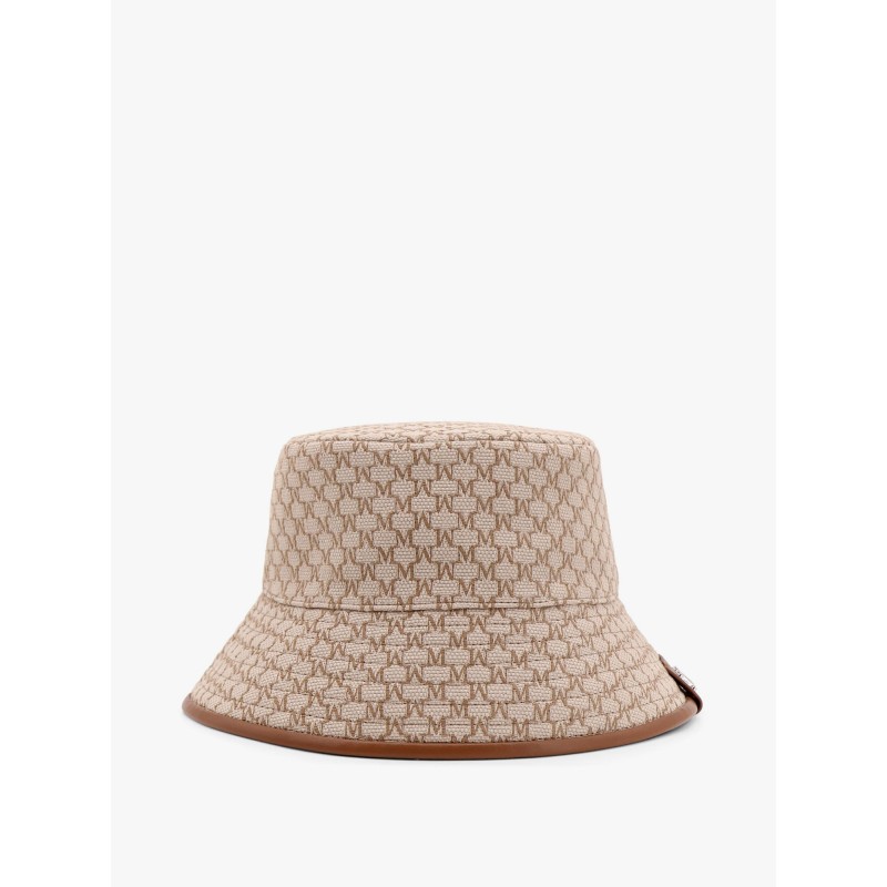 Loretta cotton bucket hat with allover logo