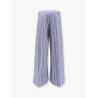 Cotton blend trouser with striped motif