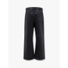Washed black denim trouser