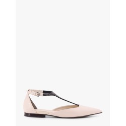 Leather sandals with monili detail on the front