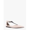 Leather sandals with monili detail on the front