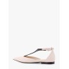Leather sandals with monili detail on the front