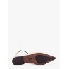 Leather sandals with monili detail on the front